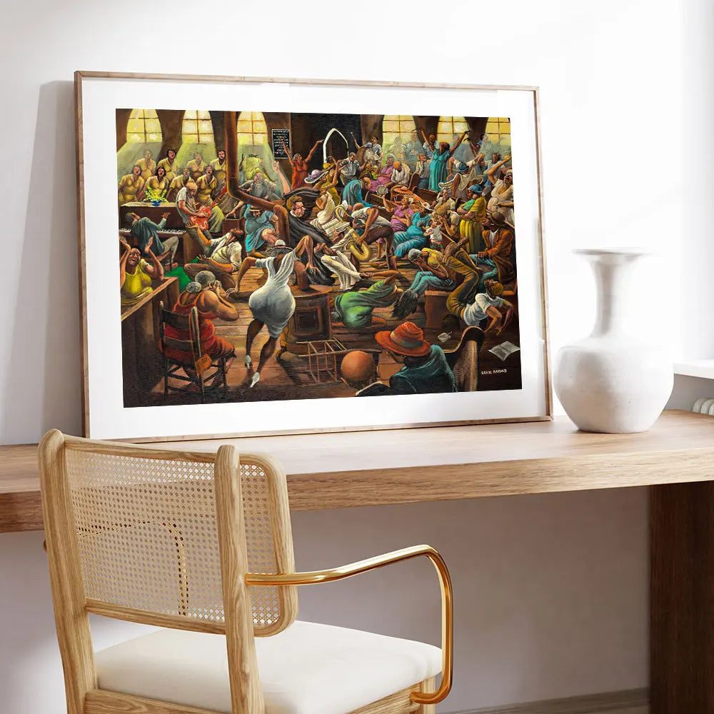 Ernie Barnes & African American Art Canvas Print | FBA Vibes