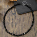 FBA Blue Beads Pendant Necklace for Men | Fashion Collar Jewelry