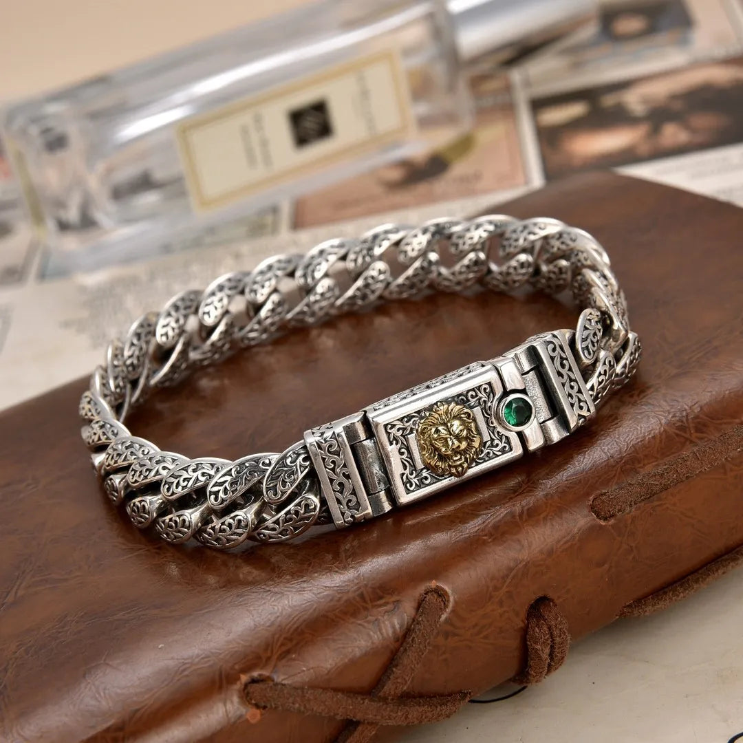 FBA Arabesque Pattern Adjustable Men's Bracelet | Vintage Statement Jewelry