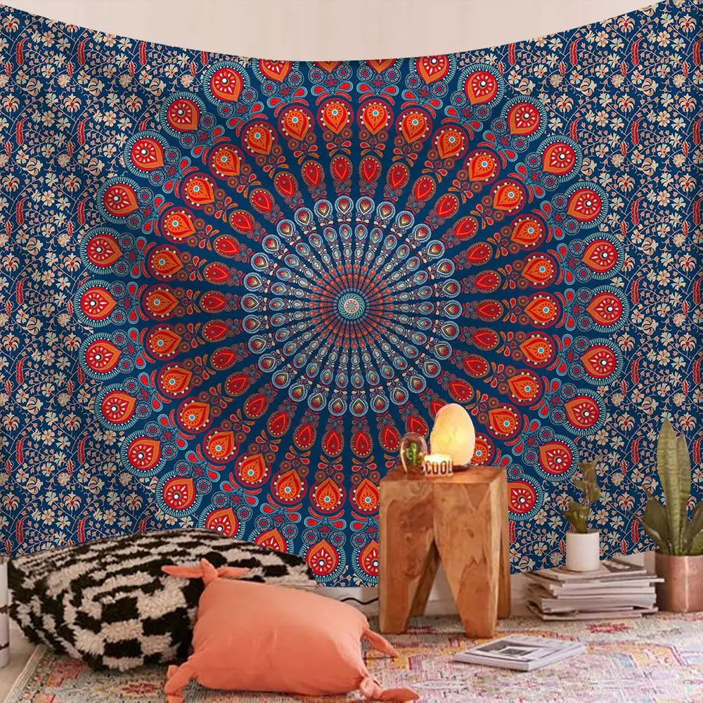 Indian Mandala Print Tapestry Blanket – 24 Designs | FBA Vibes