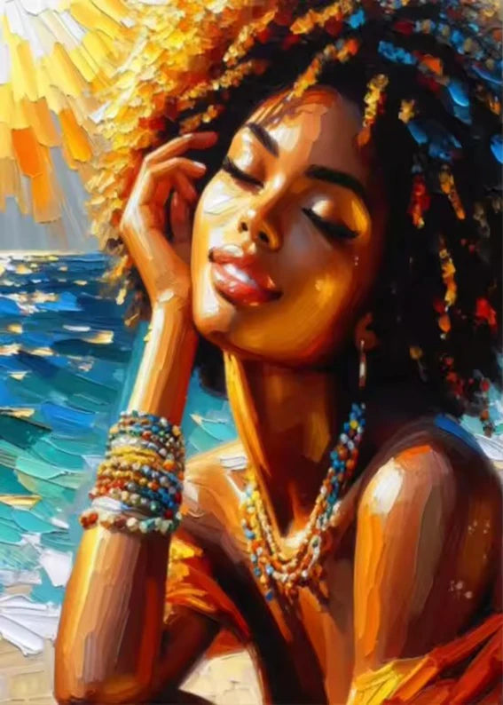 Black Woman Fashion Art Canvas Print | Colorful Pop Wall Decor | FBA Vibes