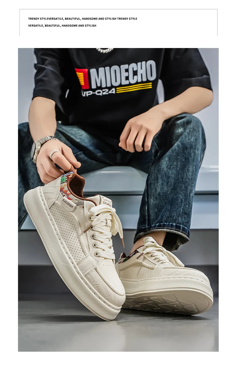 FBA Men's Breathable Thick Bottom Anti-Slip Sneakers | Lightweight Casual Shoes