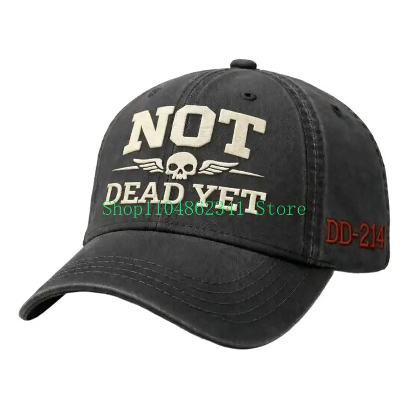 NOT DEAD YET Denim Baseball Cap | FBA Vibes