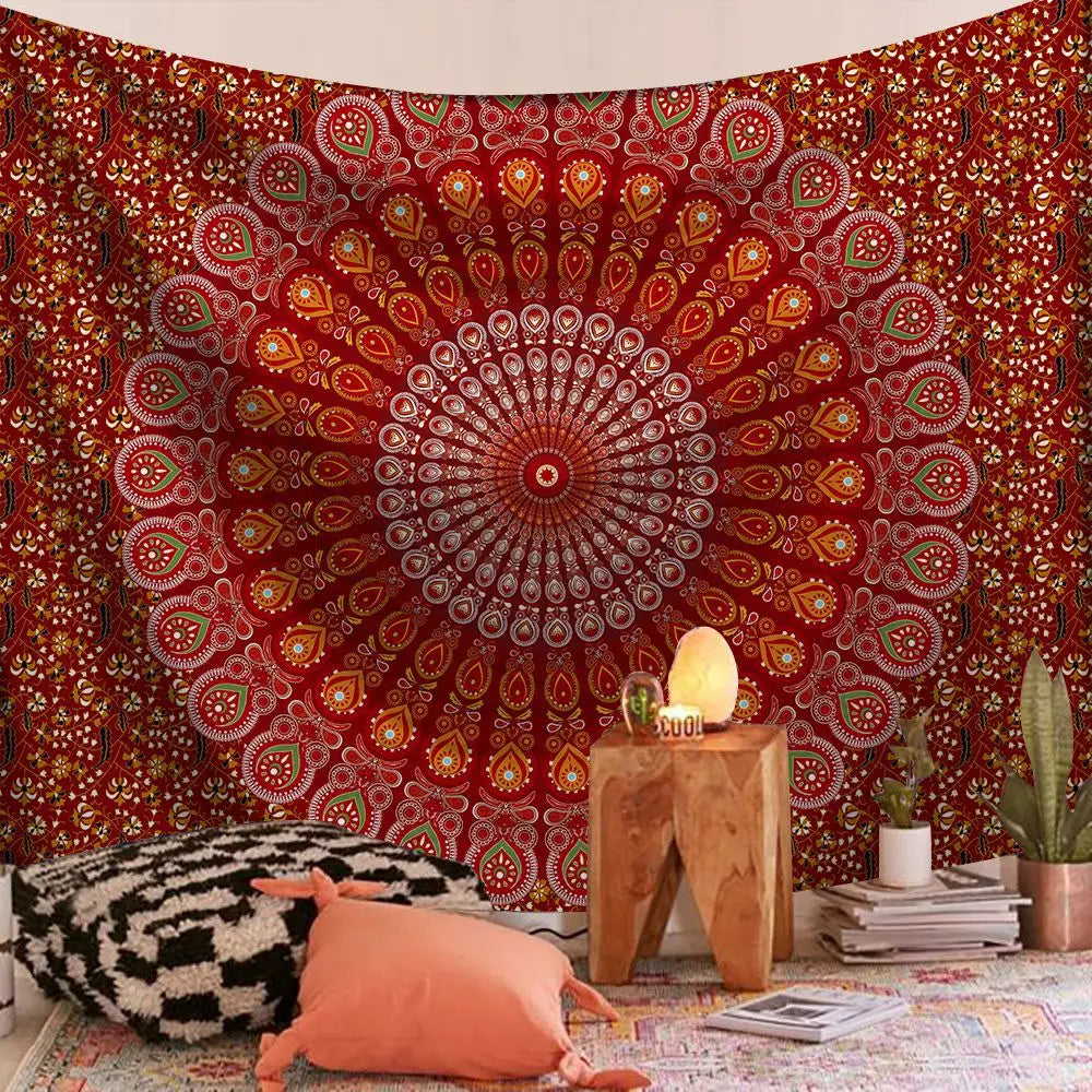 Indian Mandala Print Tapestry Blanket – 24 Designs | FBA Vibes