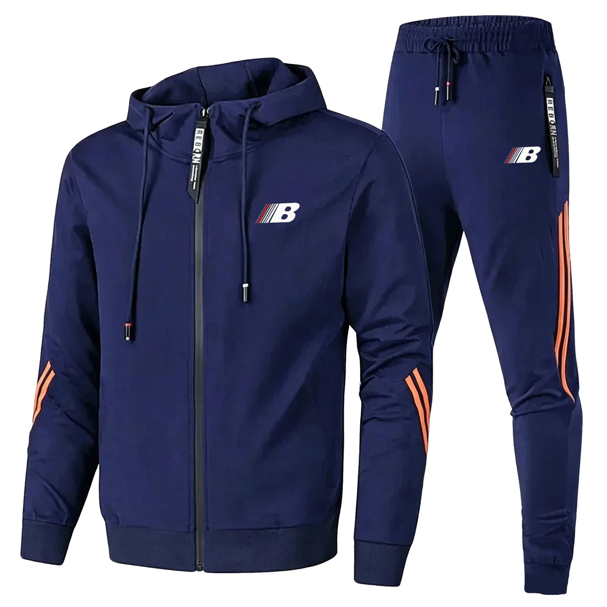Men's 2-Piece Zip-Up Jacket & Sports Pants Set – Fitness & Golf Wear | Spring Autumn Sportswear | FBA Vibes