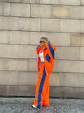 Women's Y2K 2-Piece Tracksuit Set – Zip Sweatshirt & High-Waist Jogger Pants | Streetwear Matching Set | FBA Vibes