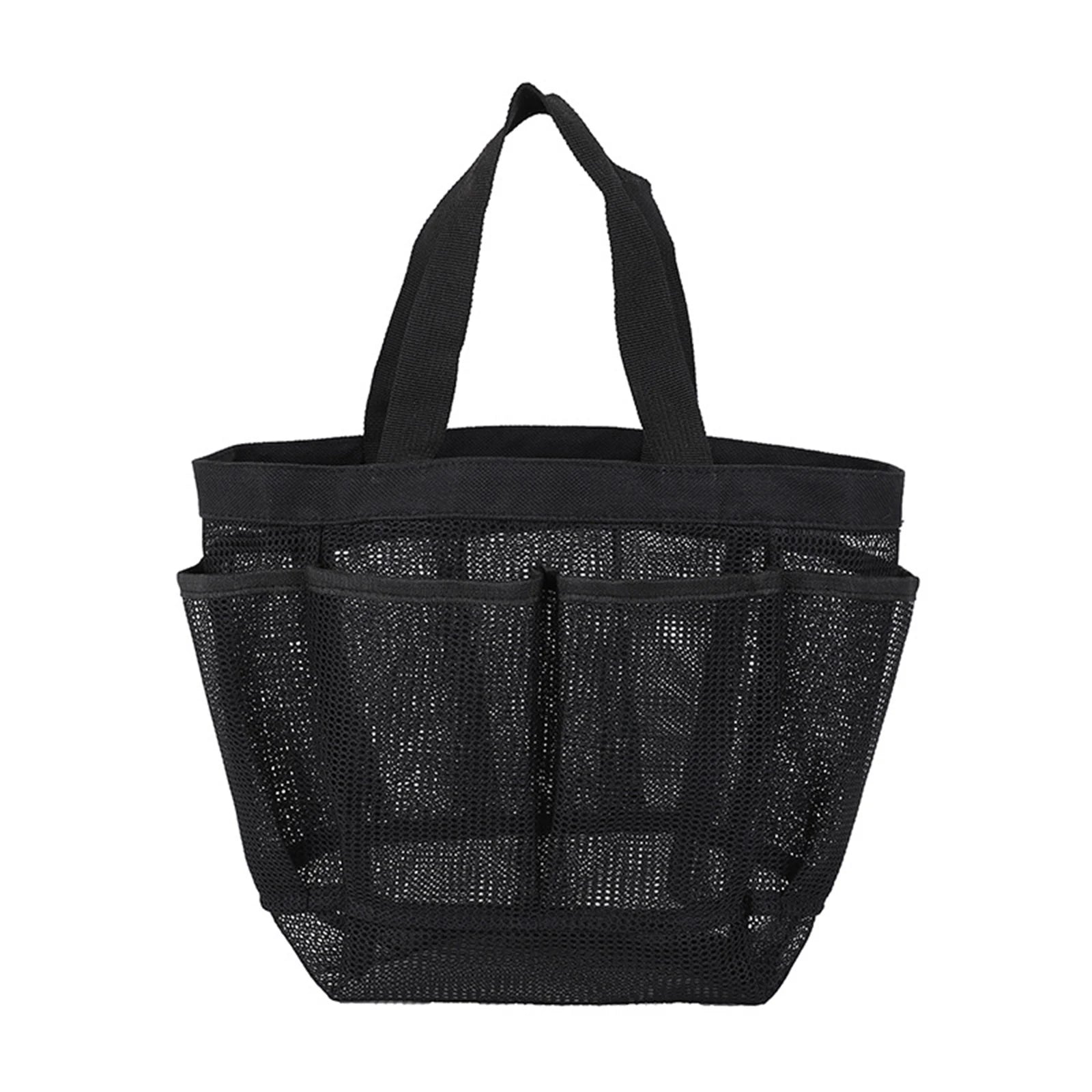 Mesh Beach Tote Bag with 8 Pockets – Waterproof Foldable Oversized Pool Bag