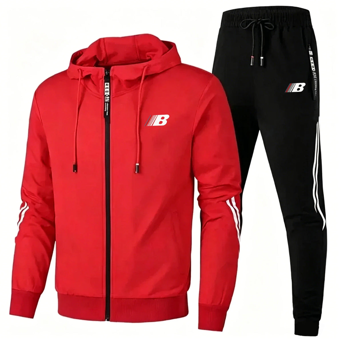 Men's 2-Piece Zip-Up Jacket & Sports Pants Set – Fitness & Golf Wear | Spring Autumn Sportswear | FBA Vibes