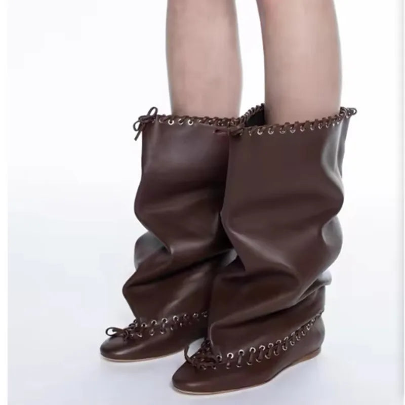 Women's Rhinestone Butterfly Pointed Toe Slip-On Mid-Calf Boot | FBA Vibes