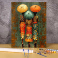 African Woman Paint by Numbers Kit | DIY Oil Painting on Canvas | Wall Art Gift