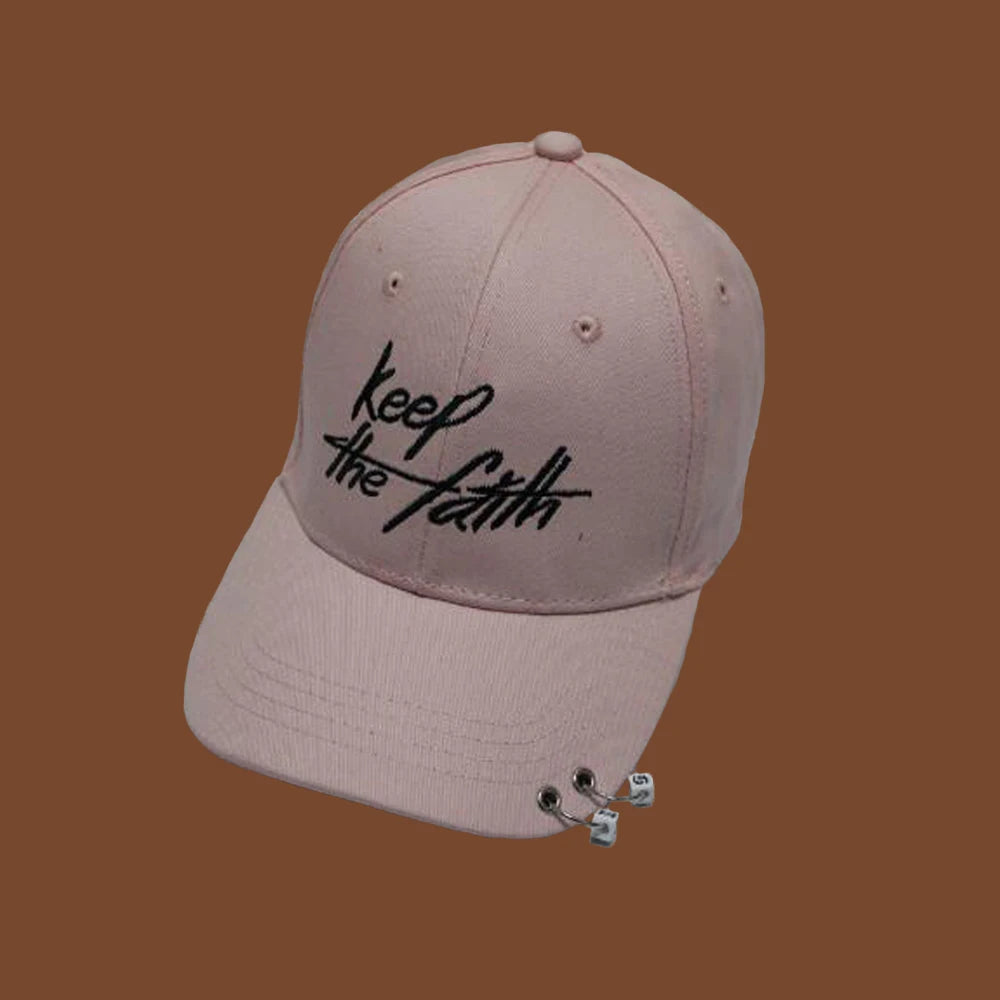 Hip Hop Snapback Cap with Ring Detail | FBA Vibes
