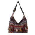 Tassel Ethnic Bohemian Crossbody Shoulder Bag – Fringe Woven Messenger Tote