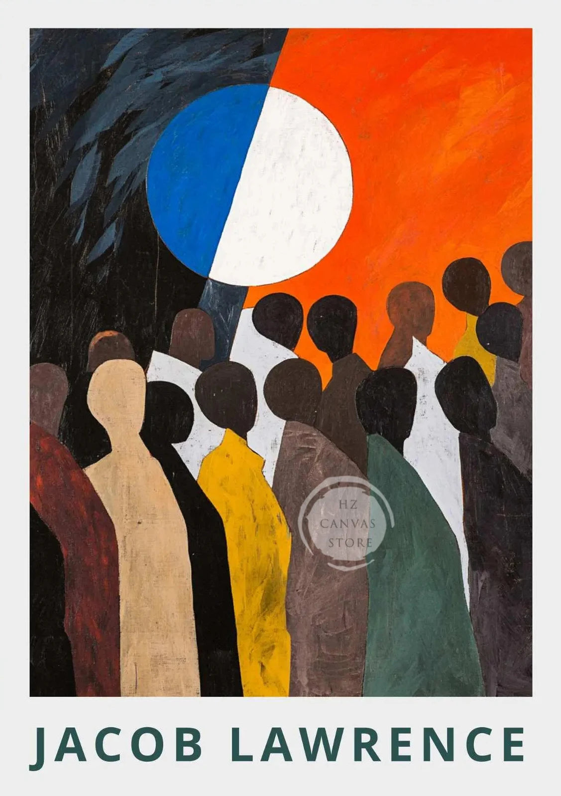 Jacob Lawrence "The Ball" Art Poster | Harlem Renaissance African American Wall Art Print