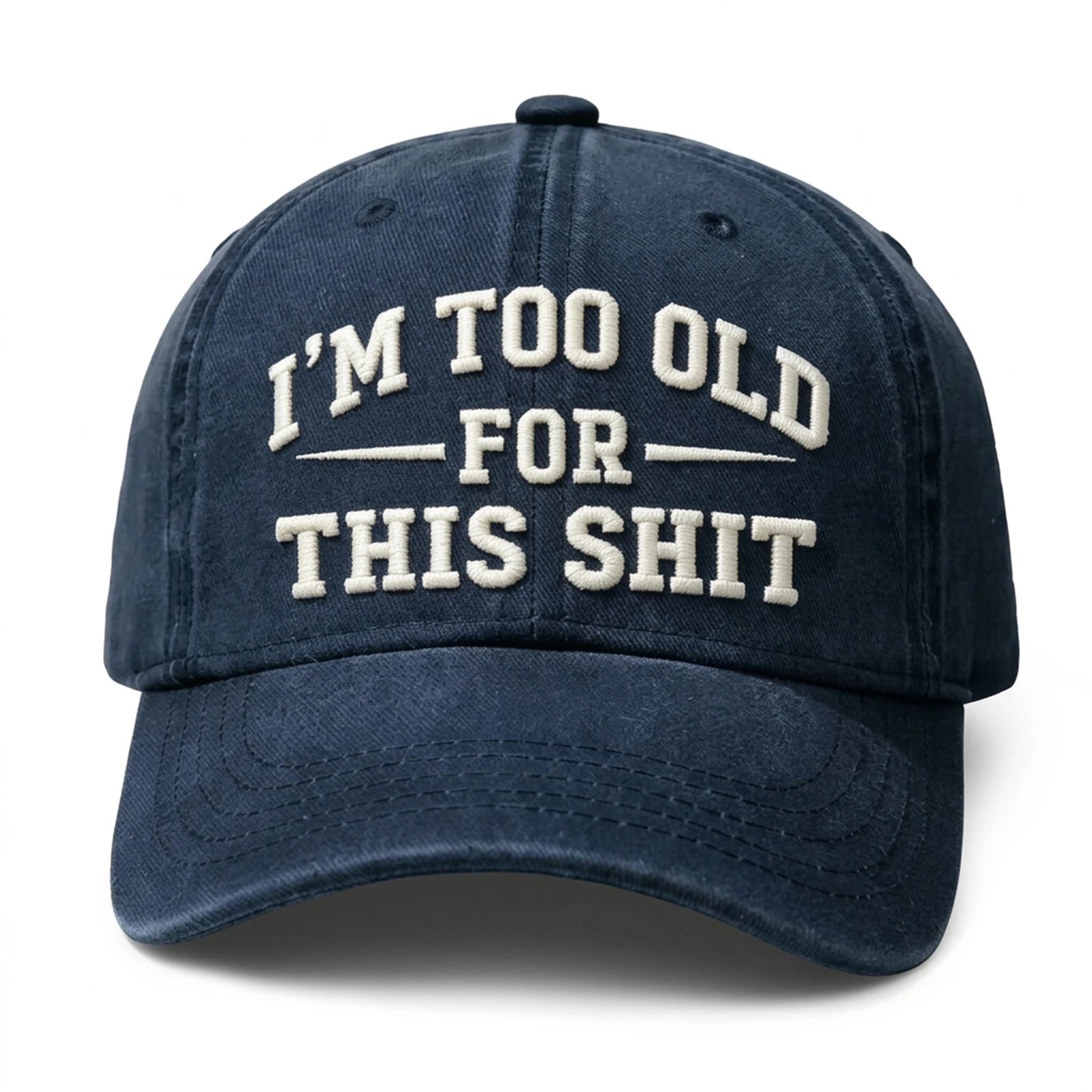Washed Vintage Baseball Cap with Sun Protection Brim | FBA Vibes