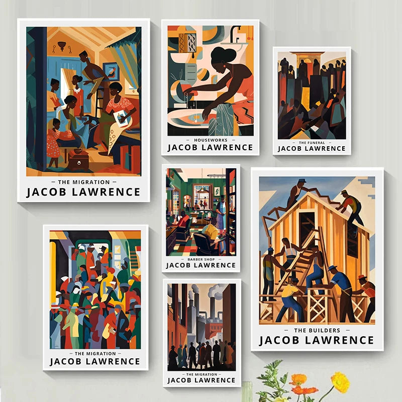 Jacob Lawrence "The Ball" Art Poster | Harlem Renaissance African American Wall Art Print