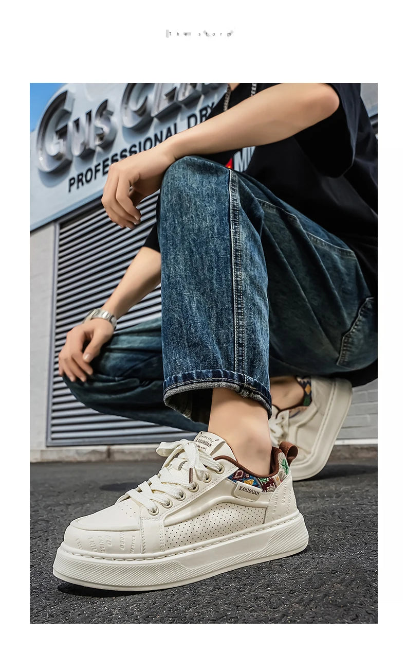 FBA Men's Breathable Thick Bottom Anti-Slip Sneakers | Lightweight Casual Shoes
