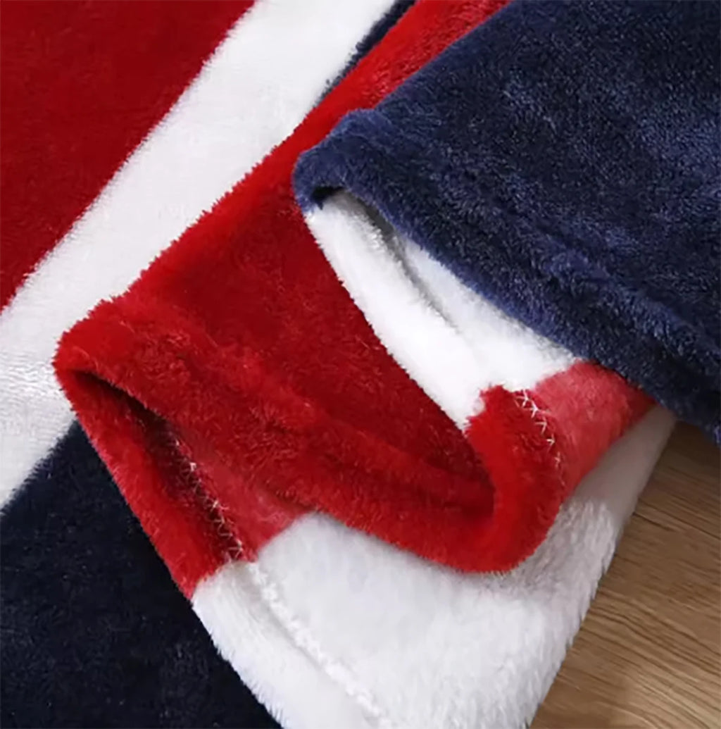 British Style Printed Throw Blanket – 3 Colors | FBA Vibes