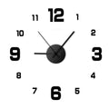 Frameless DIY Acrylic Wall Clock | Silent Analog Clock for Living Room, Bedroom & Office