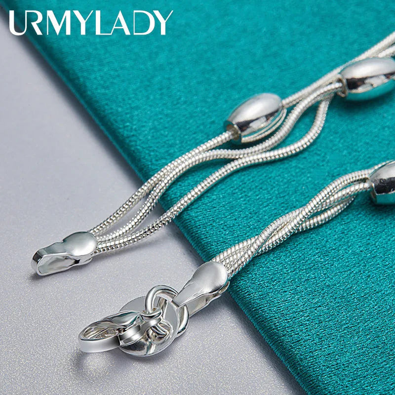 FBA 925 Sterling Silver Beaded Bracelet for Women | Wedding Jewelry