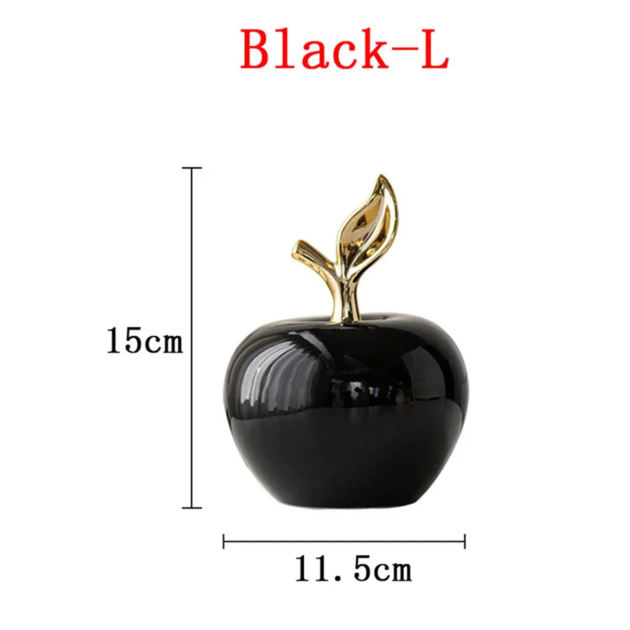 European Style Ceramic Fruit Ornament | Cute Desk Sculpture for Home & Office Decor
