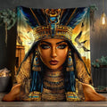Egypt Queen Cleopatra Fleece Throw Blanket | FBA Vibes