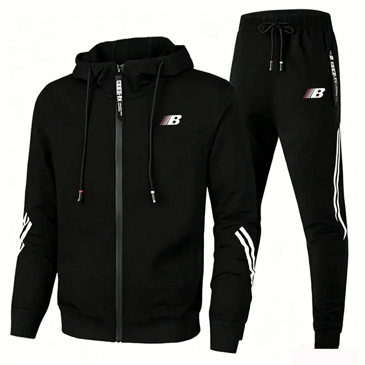 Men's 2-Piece Zip-Up Jacket & Sports Pants Set – Fitness & Golf Wear | Spring Autumn Sportswear | FBA Vibes