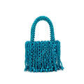 Handmade Beaded Woven Mini Handbag for Women – Luxury Hollow-Out Party Bag