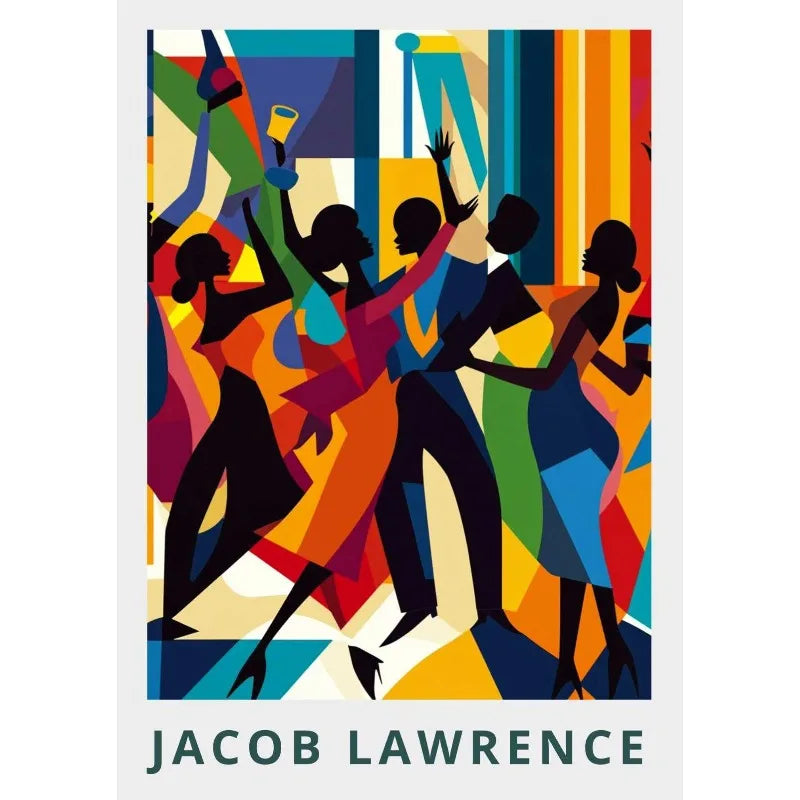 Jacob Lawrence Migration Canvas Print | African American Art Poster for Home Decor