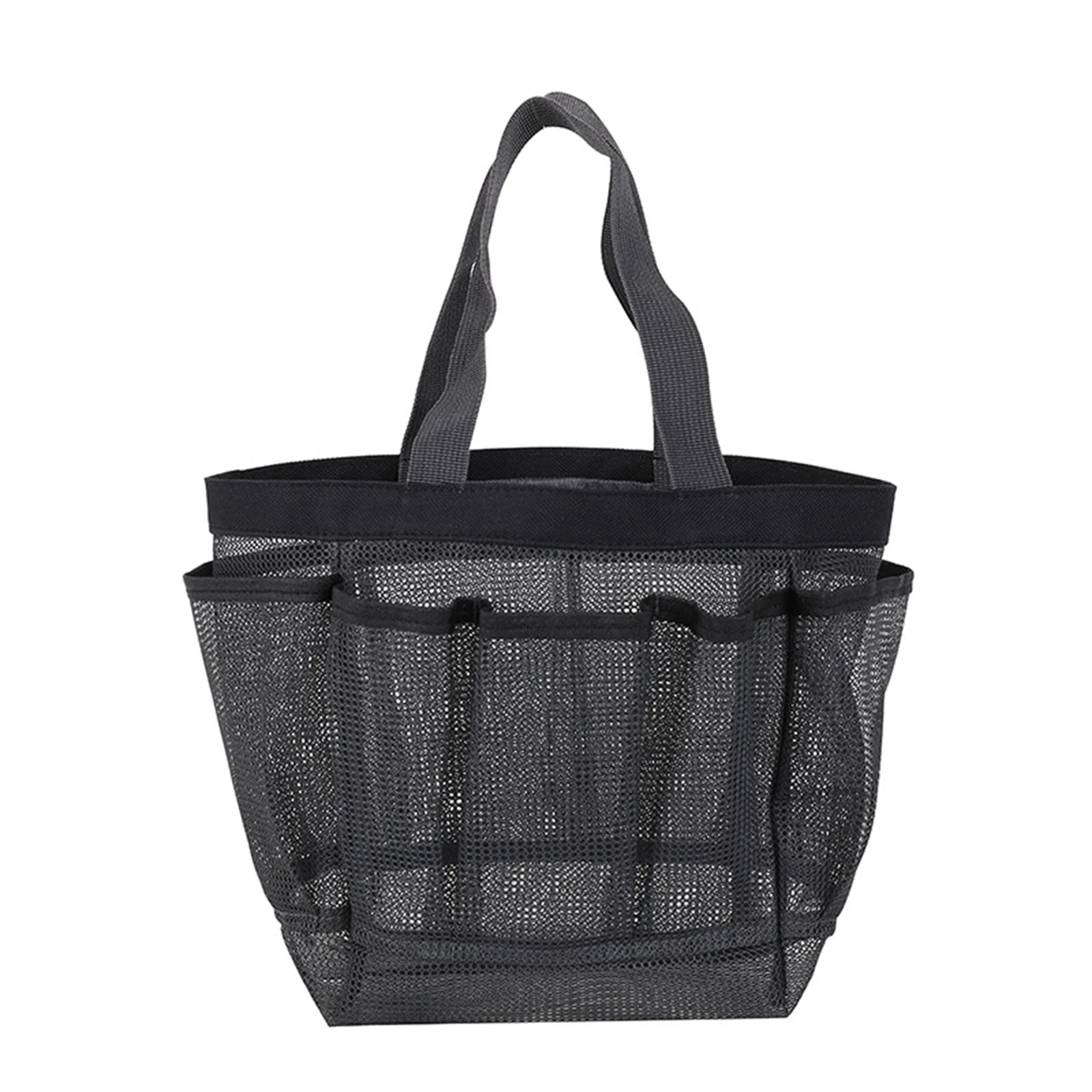 Mesh Beach Tote Bag with 8 Pockets – Waterproof Foldable Oversized Pool Bag