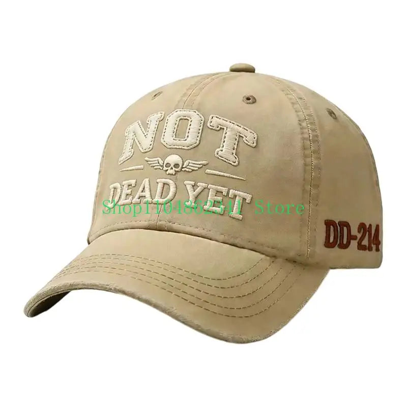 NOT DEAD YET Denim Baseball Cap | FBA Vibes