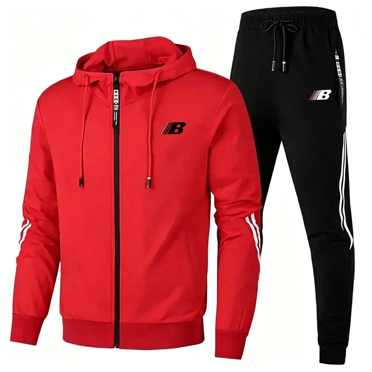 Men's 2-Piece Zip-Up Jacket & Sports Pants Set – Fitness & Golf Wear | Spring Autumn Sportswear | FBA Vibes