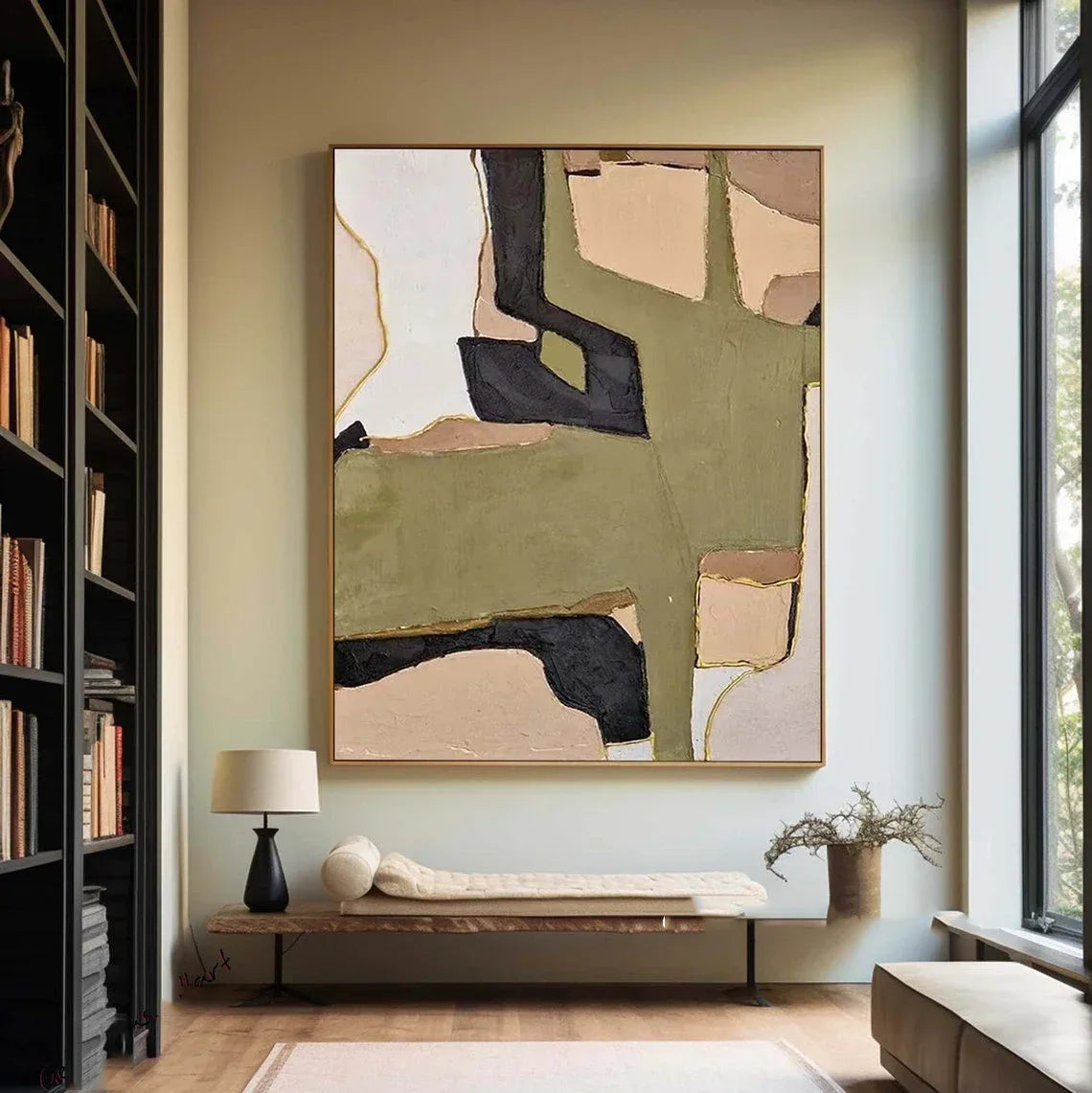Abstract Geometric Canvas Print | Minimalist Wall Art | FBA Vibes