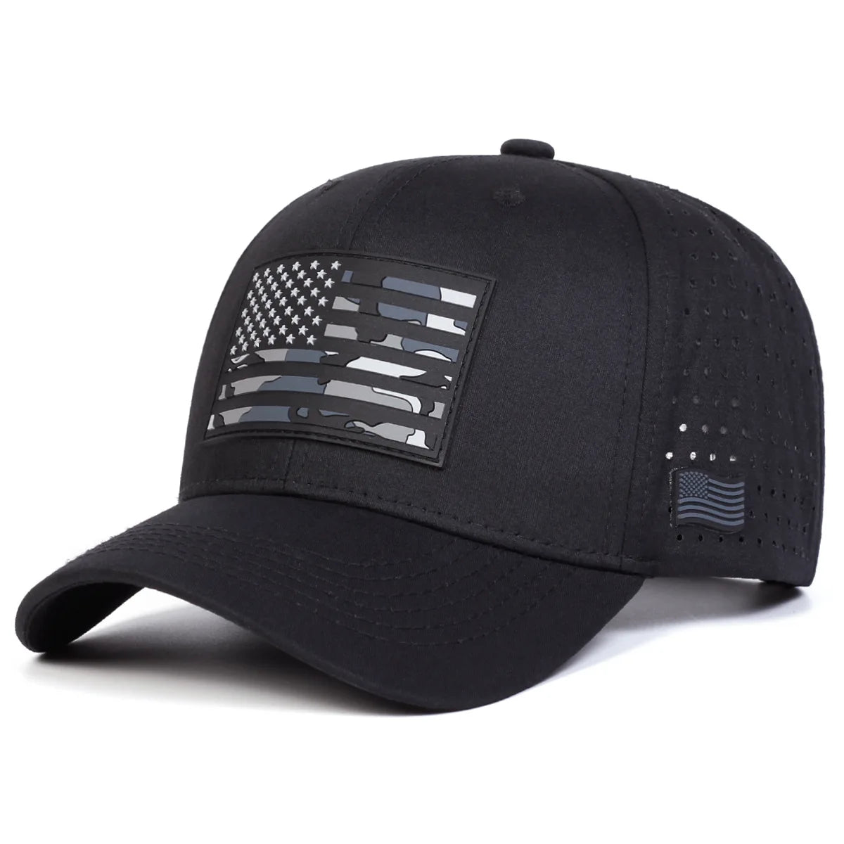 FBA American Flag Patch Breathable Baseball Cap | Outdoor Sports Hat