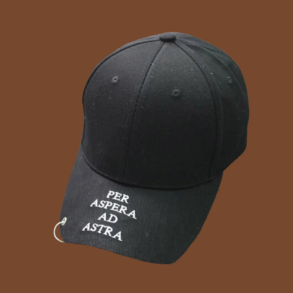 Hip Hop Snapback Cap with Ring Detail | FBA Vibes