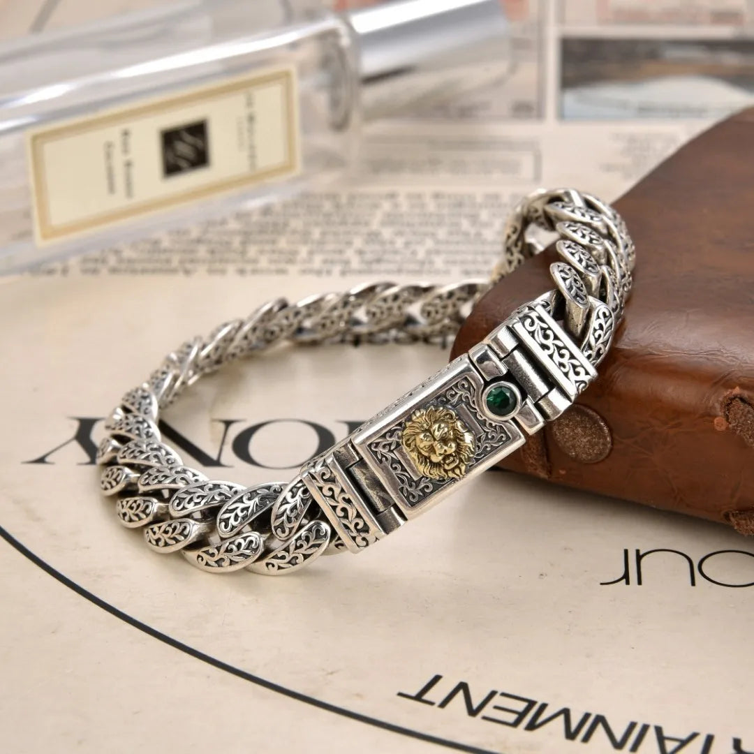 FBA Arabesque Pattern Adjustable Men's Bracelet | Vintage Statement Jewelry