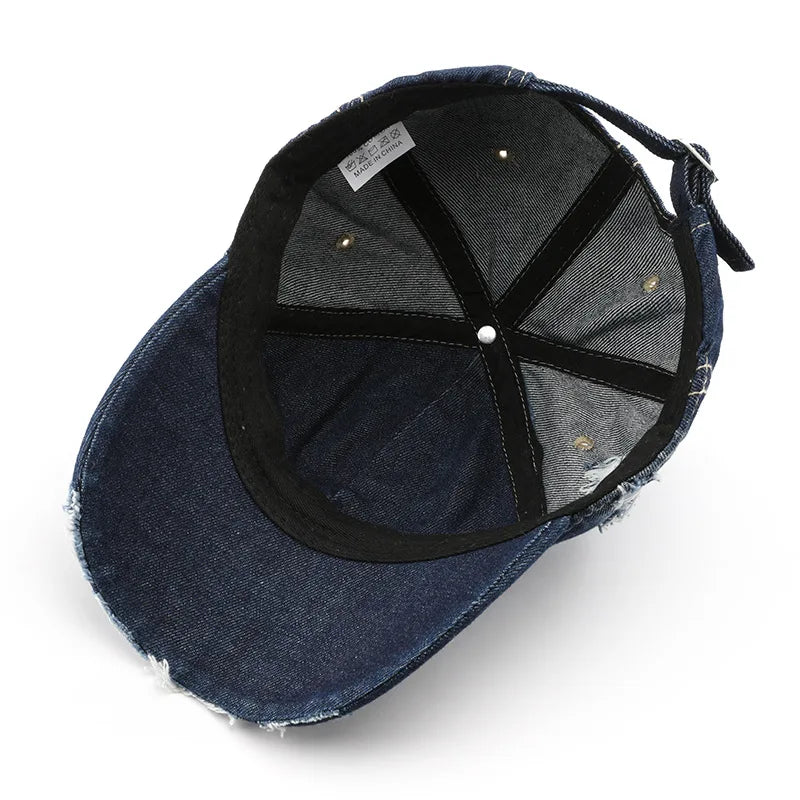 Vintage Washed Denim Baseball Cap | FBA Vibes