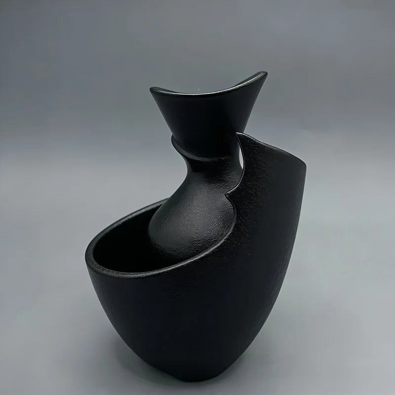 Minimalist Decorative Vase | Nordic Boho Flower Arrangement Ornament for Living Room & Entryway