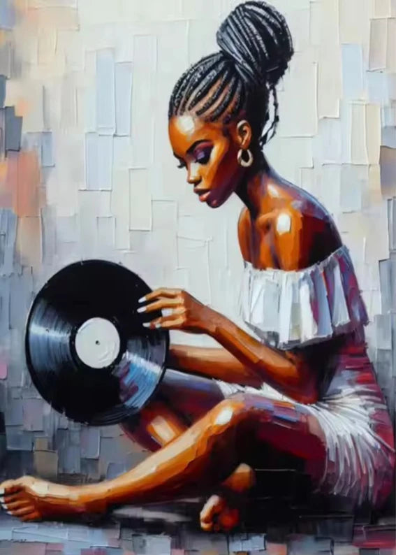 Black Woman Fashion Art Canvas Print | Colorful Pop Wall Decor | FBA Vibes