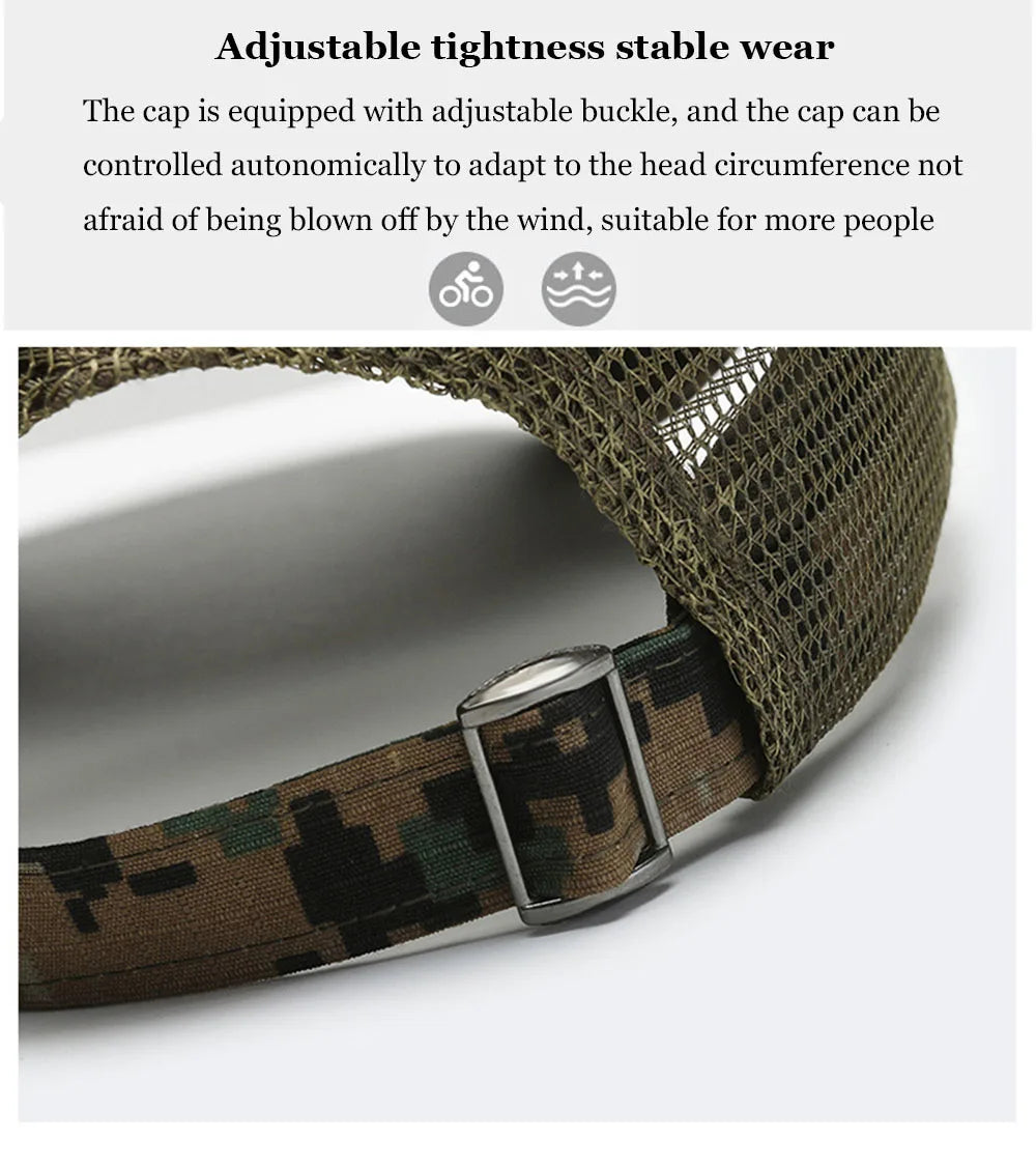 FBA Men's American Flag Camo Baseball Cap | Outdoor Tactical Hat