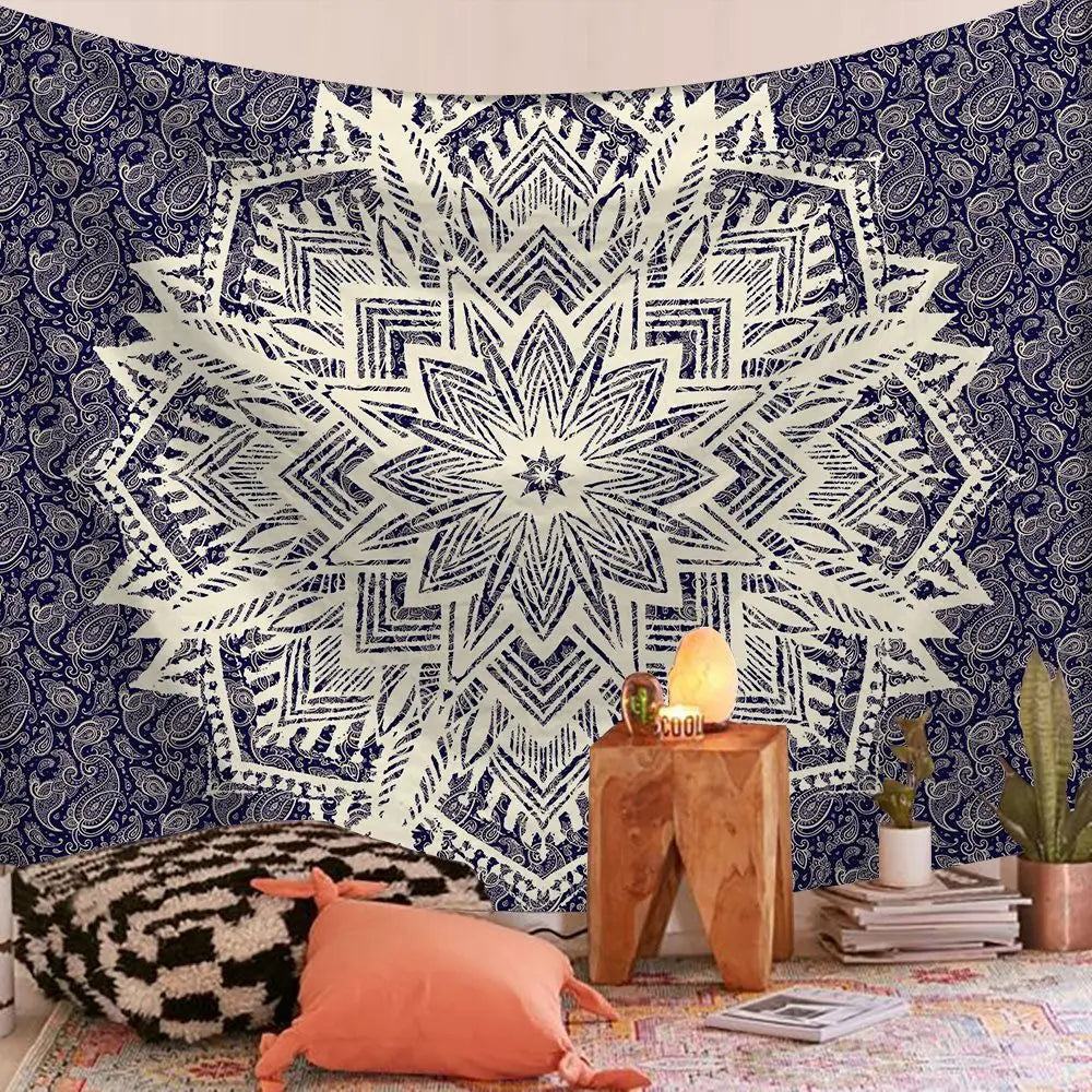 Indian Mandala Print Tapestry Blanket – 24 Designs | FBA Vibes