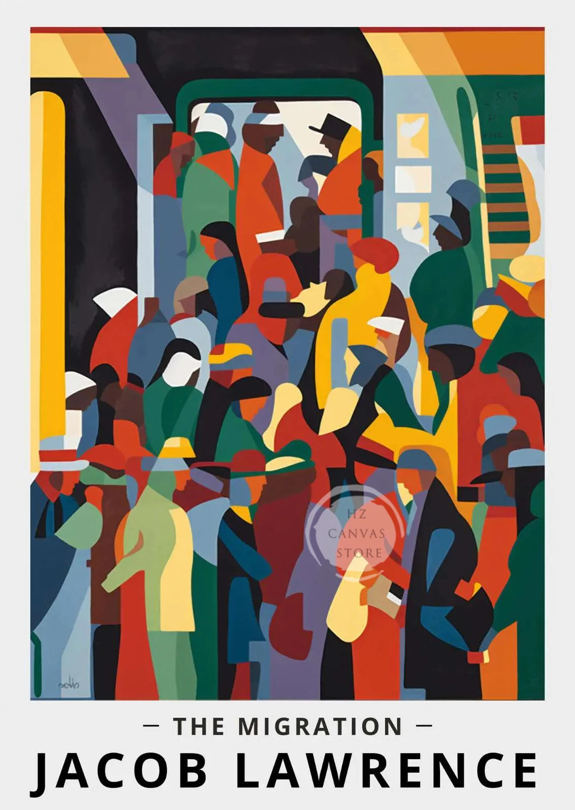 Jacob Lawrence "The Ball" Art Poster | Harlem Renaissance African American Wall Art Print