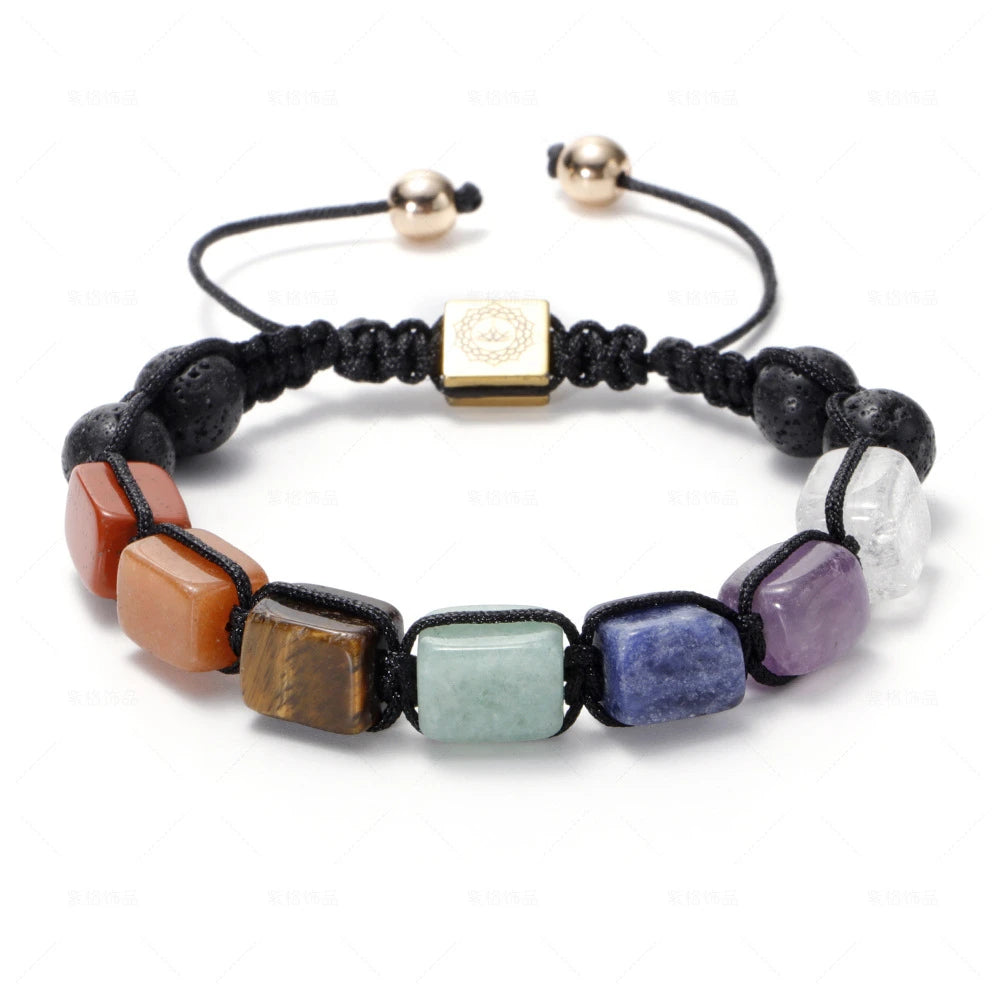 FBA Natural Stone Agate Crystal Healing Bracelet | Meditation Jewelry