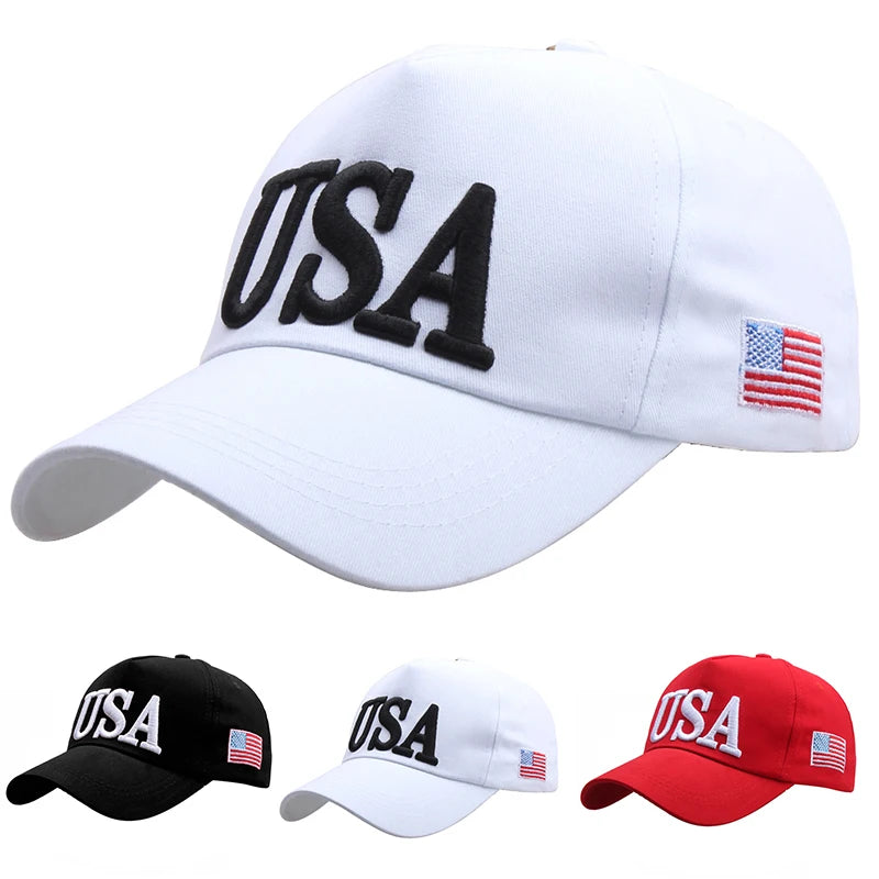 FBA USA Flag Embroidered Baseball Cap | Unisex Outdoor Sports Hat