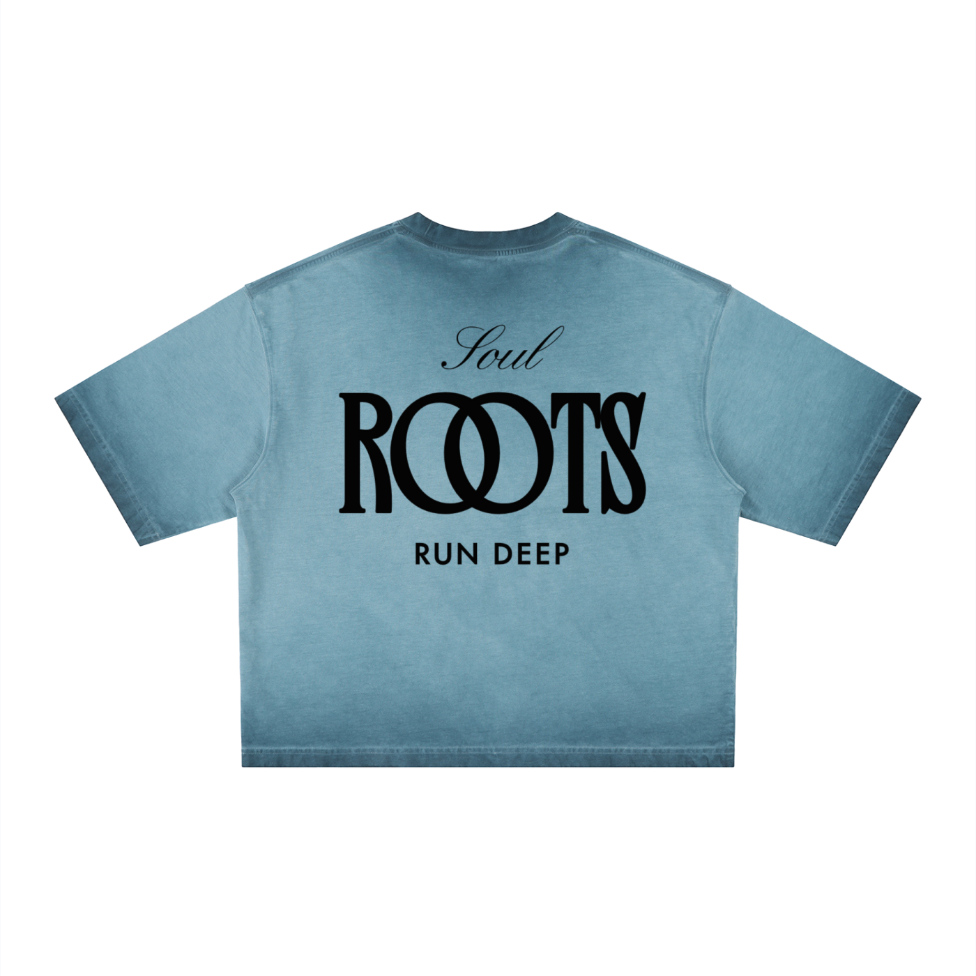 Soul Roots Blue  Dyed Boxy T-Shirt